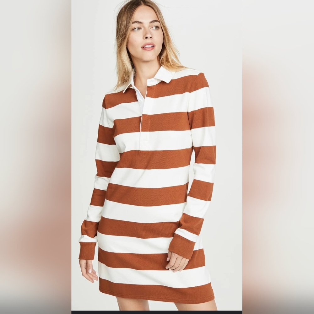 Veronica Beard Rugby Long Sleeve Polo Dress - Picture 6 of 10